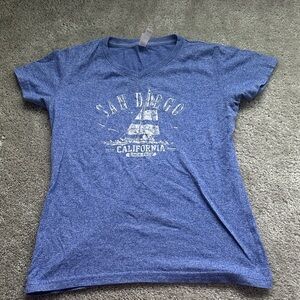 Blue Graphic Short Sleeve Tee